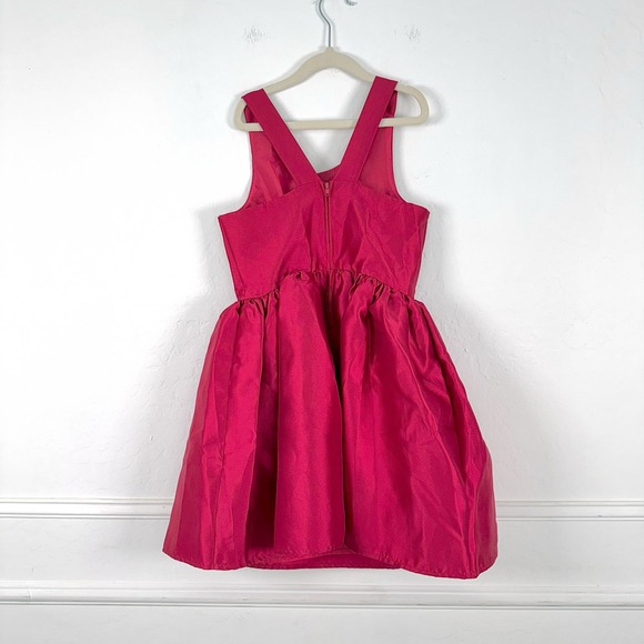 Pink & Violet Kids Girls Size 8 Red Bow Rhinestone Party Dress Holiday - Picture 2 of 8